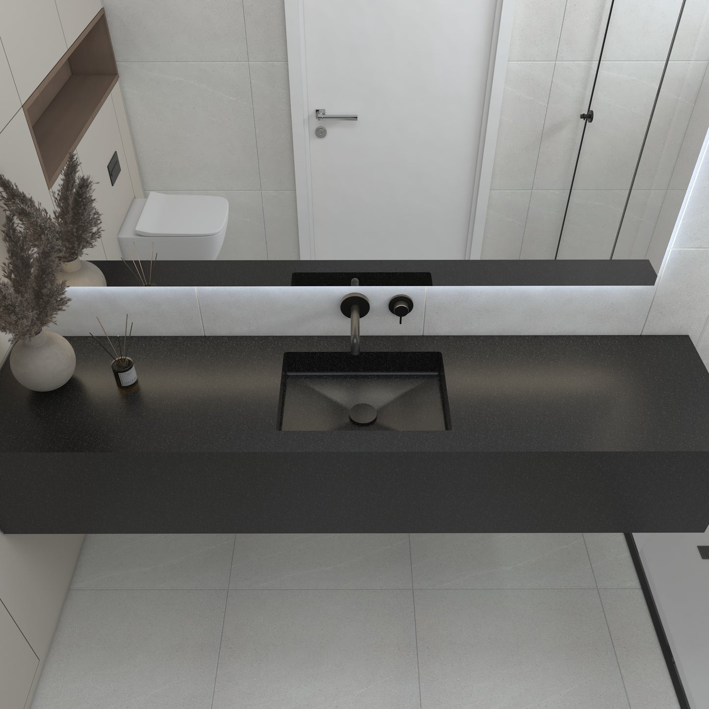 Neptune Prestige Deep - Vasque Simple Suspendue en Corian®