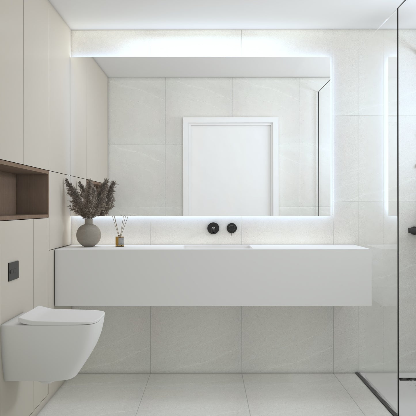 Neptune Prestige Deep - Vasque Simple Suspendue en Corian®