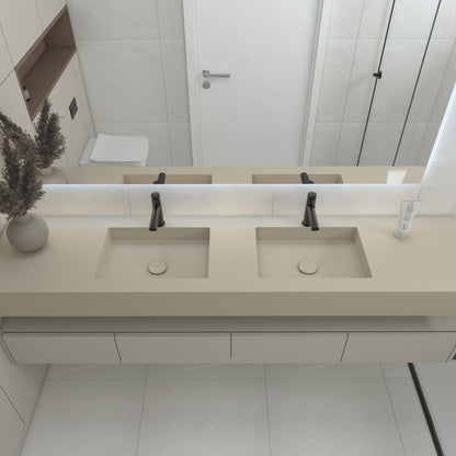 Neptune Prestige Edge - Vasque Double Suspendue en Corian®