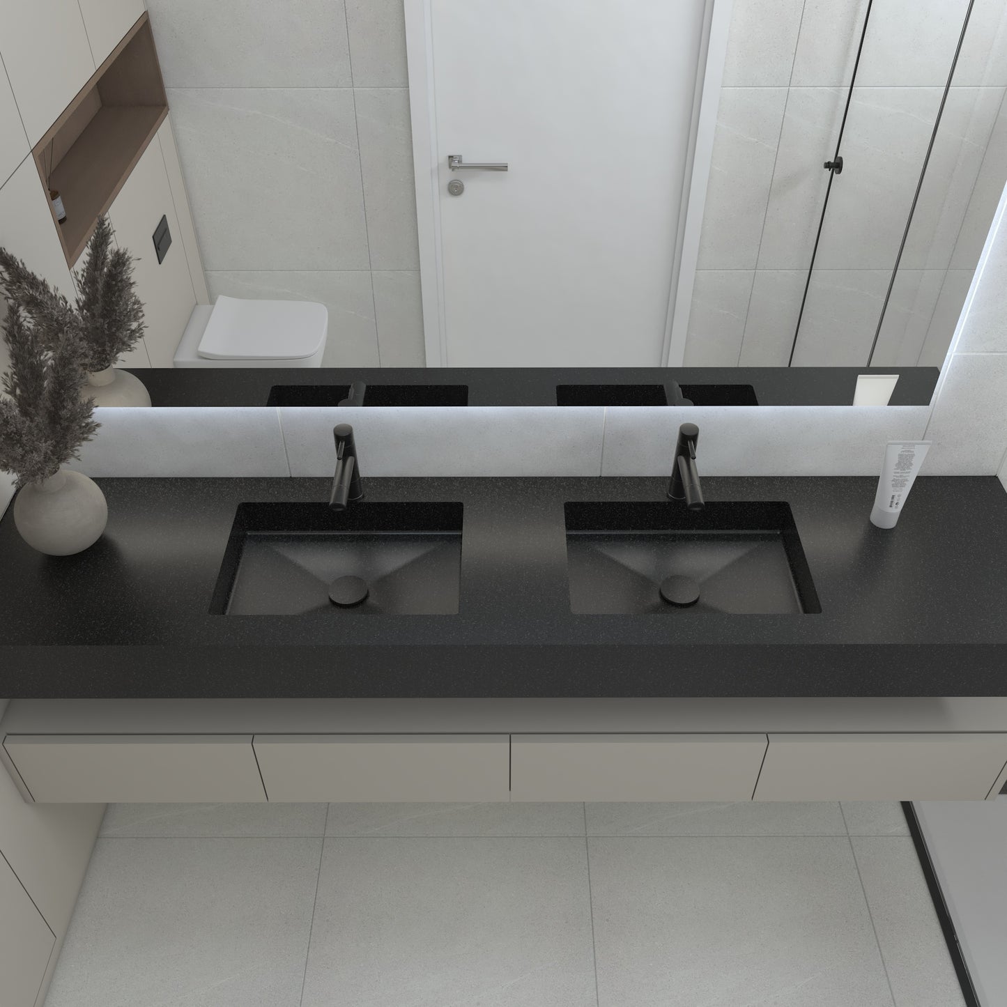 Neptune Prestige Edge - Vasque Double Suspendue en Corian®
