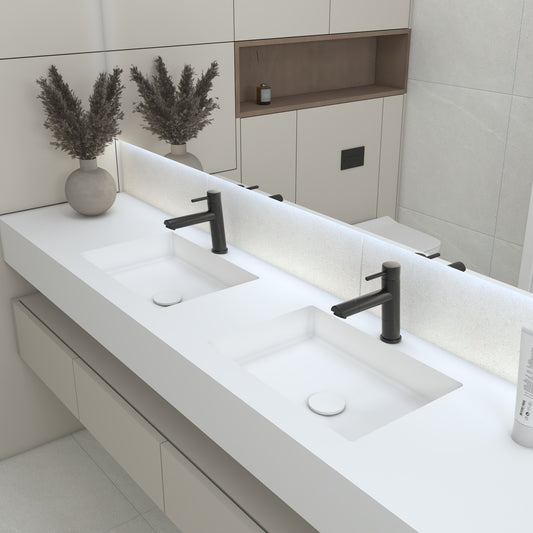 Neptune Prestige Edge - Vasque Double Suspendue en Corian®