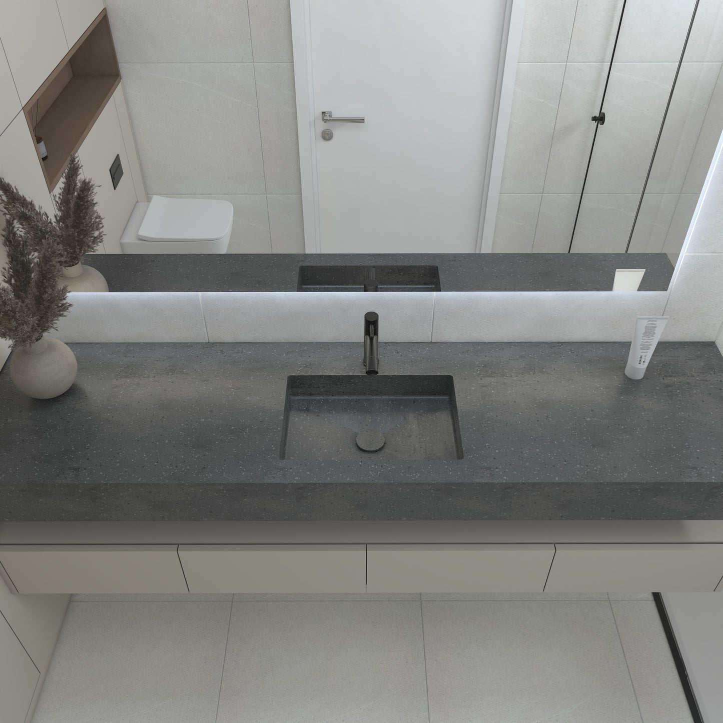 Neptune Prestige Edge - Vasque Simple Suspendue en Corian®
