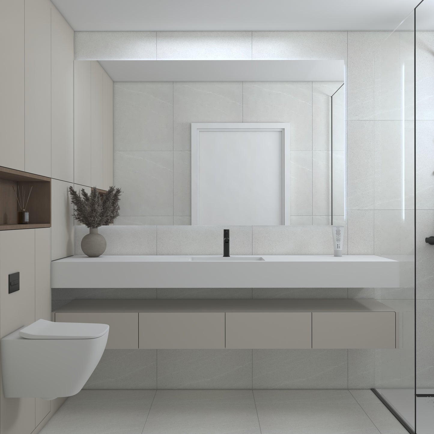 Neptune Prestige Edge - Vasque Simple Suspendue en Corian®