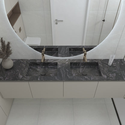 Neptune Prestige – Vasque Double à Encastrer en Corian®