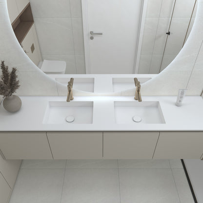 Neptune Prestige – Vasque Double à Encastrer en Corian®