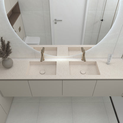 Neptune Prestige – Vasque Double à Encastrer en Corian®