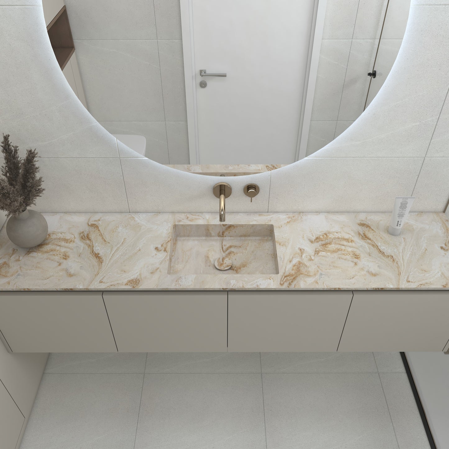 Netuno Prestige – Vasque Simple à Encastrer en Corian®