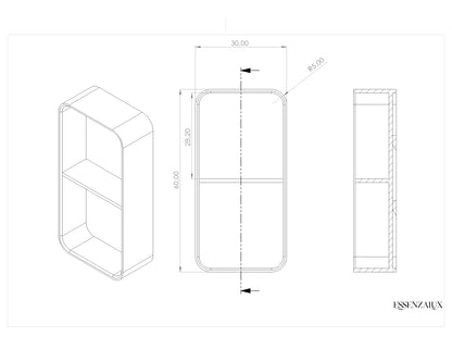 Selene Niche Verticale en Corian®