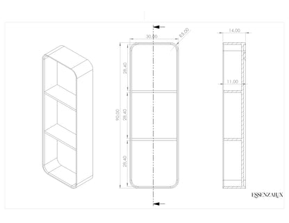 Selene Niche Verticale en Corian®