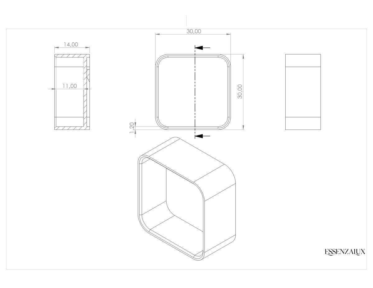Selene Niche Horizontale en Corian®