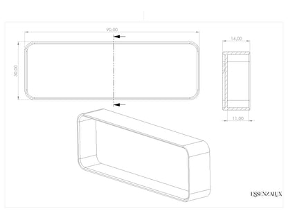Selene Niche Horizontale en Corian®