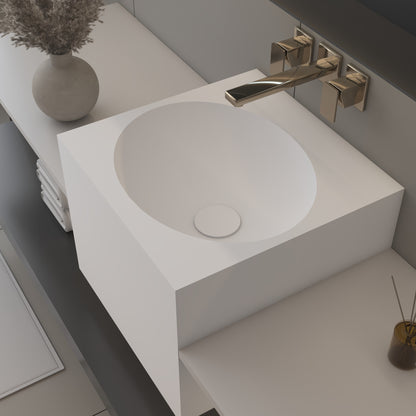 Vulcano Essence Deep - Lavatório Suspenso | Tamanho Mini em Corian®