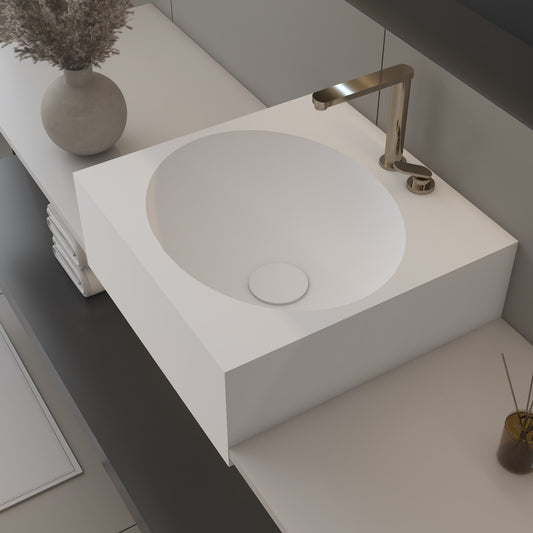 Vulcano Essence Edge - Lavatório Suspenso | Tamanho Mini em Corian®