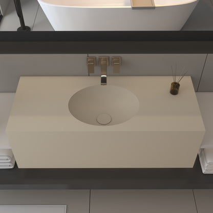 Vulcano Prestige Deep  - Lavatório Simples Suspenso em Corian®