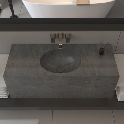 Vulcano Prestige Deep  - Lavatório Simples Suspenso em Corian®