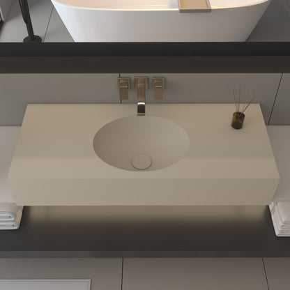 Vulcano Prestige Edge - Lavatório Simples Suspenso em Corian®