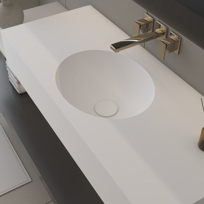 Vulcano Prestige Edge - Lavatório Simples Suspenso em Corian®