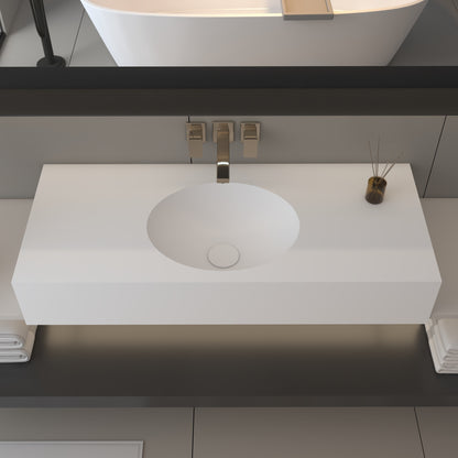 Vulcano Prestige Edge - Lavatório Simples Suspenso em Corian®