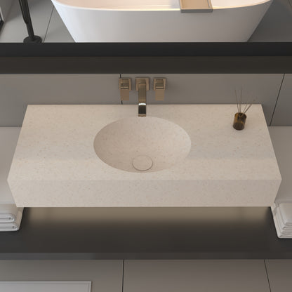Vulcano Prestige Edge - Lavatório Simples Suspenso em Corian®