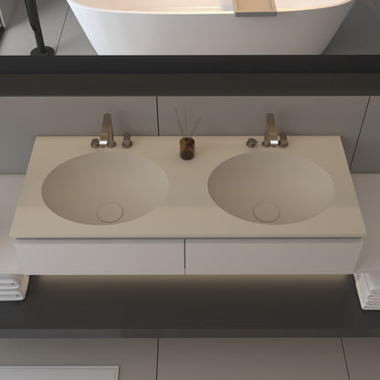 Vulcano Prestige - Lavatório Simples de Encastre em Corian®
