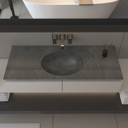 Vulcano Prestige - Lavatório Simples de Encastre em Corian®