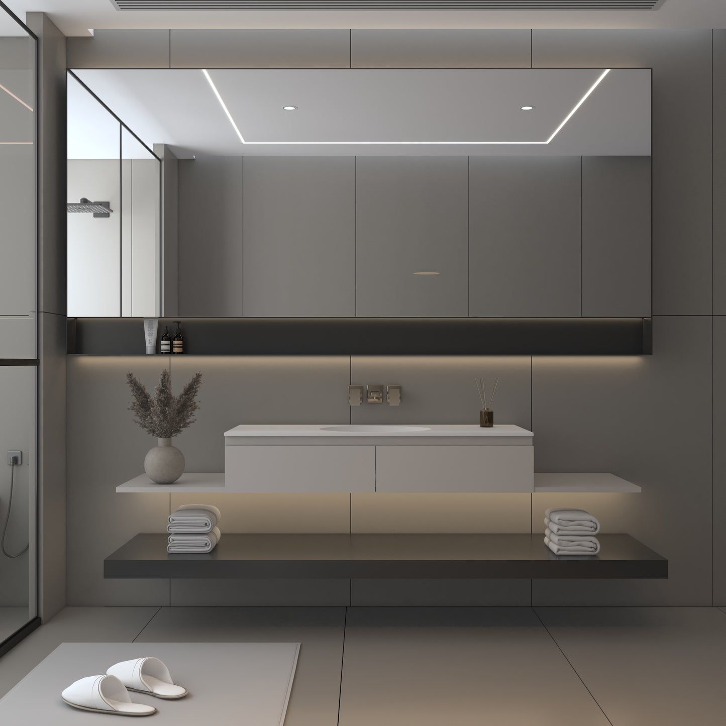 Vulcano Prestige - Lavatório Simples de Encastre em Corian®