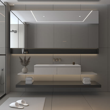 Vulcano Prestige - Lavatório Simples de Encastre em Corian®